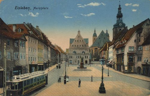 Eisleben, Sachsen-Anhalt: Marktplatz