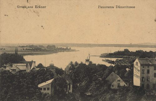 Erkner, Brandenburg: Panorama Dämeritzsee