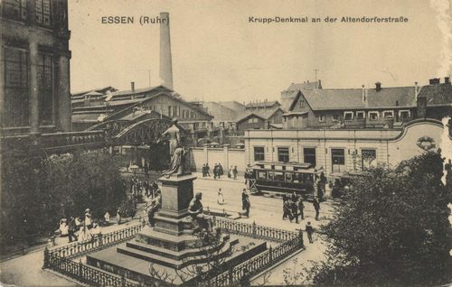 Essen (Ruhr), Nordrhein-Westfalen: Kruppdenkmal an der Altendorferstraße