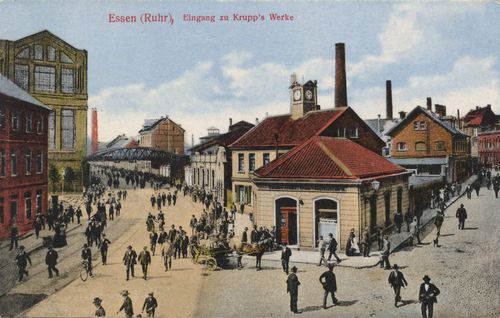 Essen (Ruhr), Nordrhein-Westfalen: Kruppsche Werke, Eingang [2]