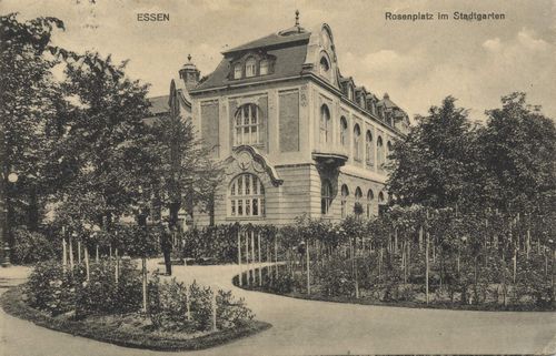Essen (Ruhr), Nordrhein-Westfalen: Rosenplatz im Stadtgarten