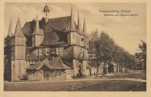 Frankenberg (Eder), Hessen: Rathaus mit oberem Markt