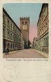 Frankenstein, Schlesien: Kirchstrae mit schiefem Turm