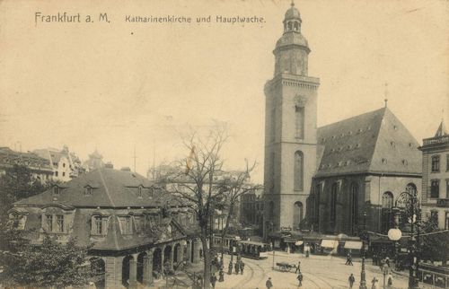 Frankfurt a. Main, Hessen: Katharinenkirche und Hauptwache