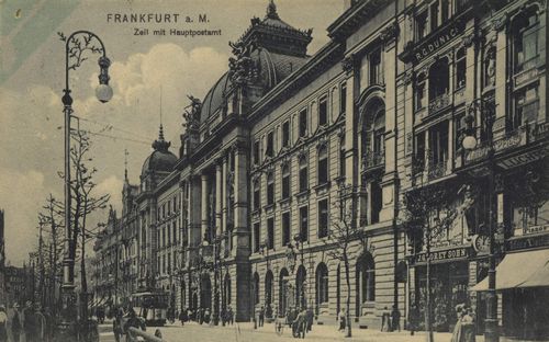 Frankfurt a. Main, Hessen: Zeil mit Postamt