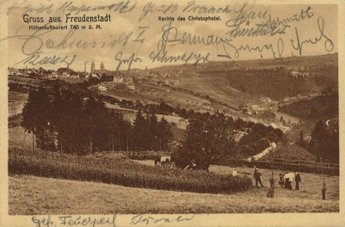 Freudenstadt, Baden-Württemberg: Stadtansicht mit Christophstal