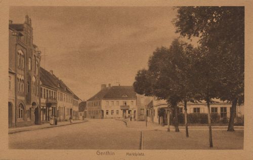 Genthin, Sachsen-Anhalt: Marktplatz