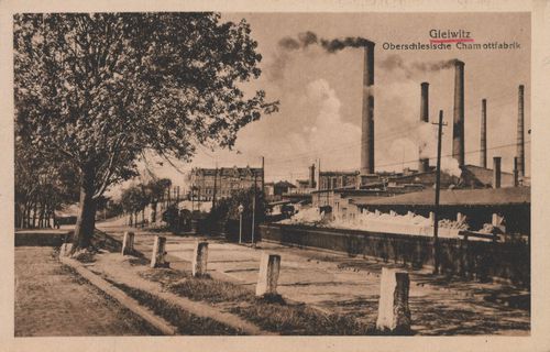 Gleiwitz, Schlesien: Oberschlesische Chamottfabrik