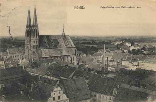 Grlitz, Sachsen: Peterskirche vom Ratausturm aus