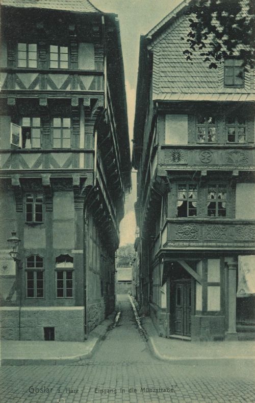 Goslar, Niedersachsen: Eingang in die Mnzstrae