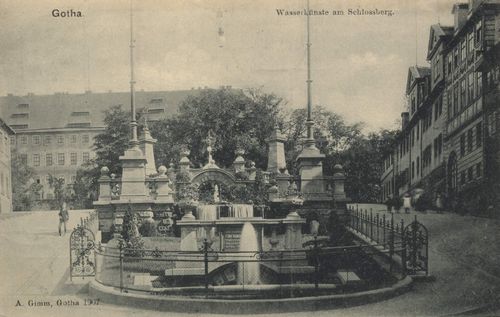 Gotha, Thringen: Wasserknste am Schlossberg