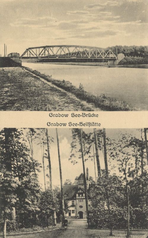 Grabowsee, Brandenburg: Seebrcke; Seeheilsttte