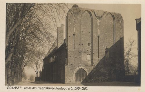 Gransee, Brandenburg: Ruine des Franziskanerklosters
