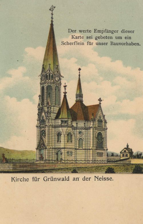 Grnwald, Schlesien: Kirche an der Neisse