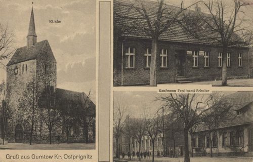 Gumtow, Brandenburg: Kirche; Gebudeansichten