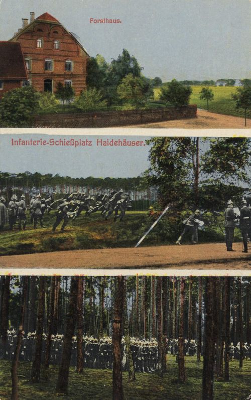 Haidehuser, Sachsen: Infanterie-Schieplatz Haidehuser; Forsthaus