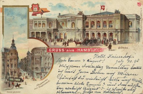 Hamburg, Hamburg: Brse; Neuerwall mit Stadthaus