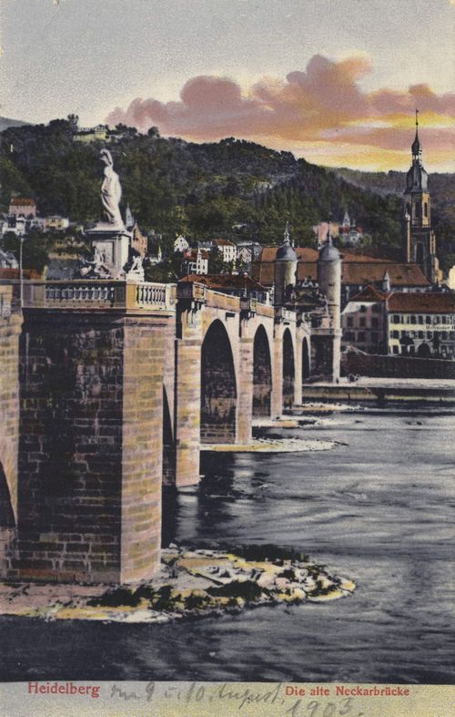 Heidelberg, Baden-Wrttemberg: Die alte Neckarbrcke