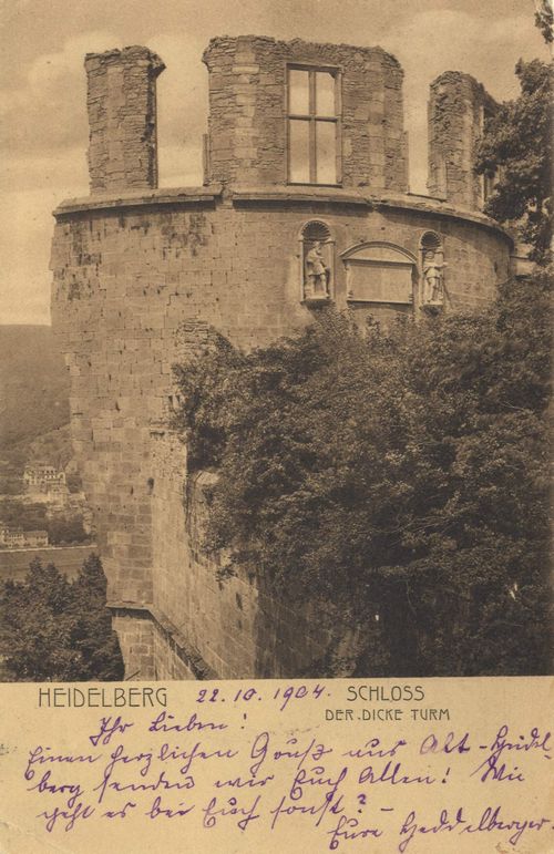 Heidelberg, Baden-Wrttemberg: Schloss; Der Dicke Turm