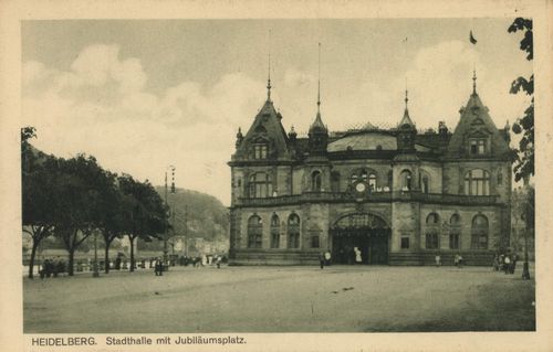 Heidelberg, Baden-Wrttemberg: Stadthalle mit Jubilumsplatz