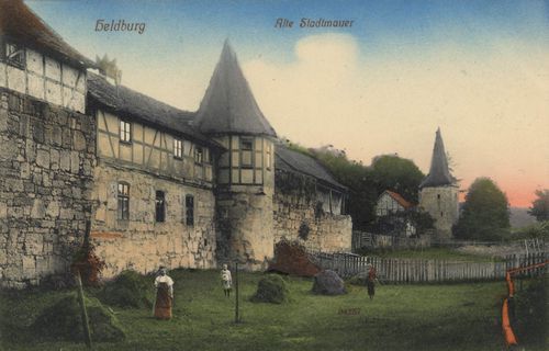 Heldburg, Thringen: Alte Stadtmauer