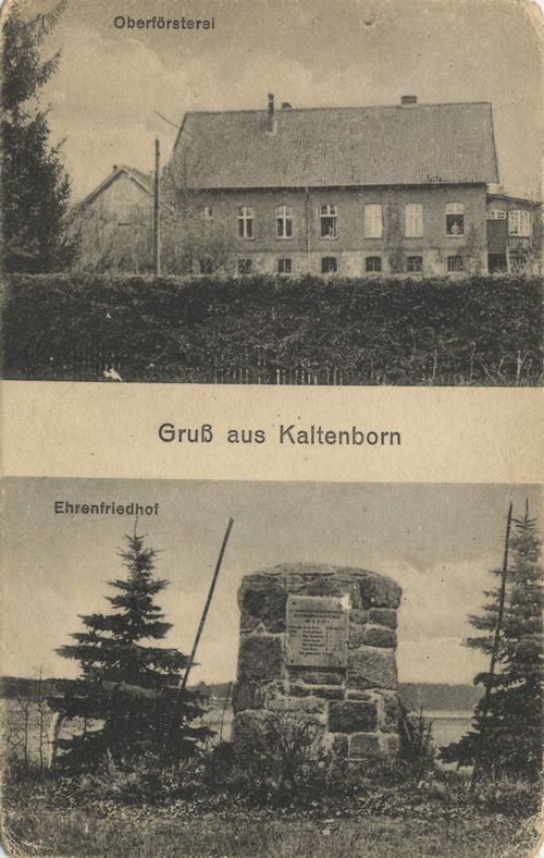 Kaltenborn, Ostpreuen: Oberfrsterei; Ehrenfriedhof
