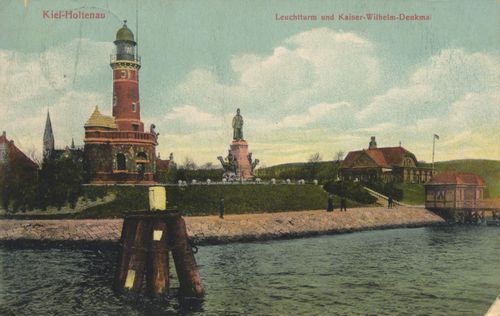 Kiel, Schleswig-Holstein: Leuchtturm und Kaiser-Wilhelm-Denkmal