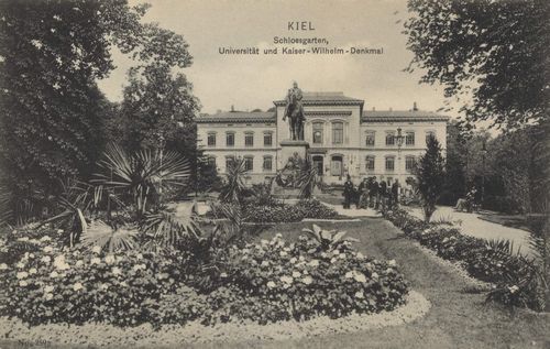Kiel, Schleswig-Holstein: Schlossgarten, Universitt und Kaiser-Wilhelm-Denkmal