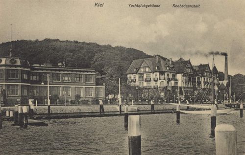 Kiel, Schleswig-Holstein: Yachtklubgebude; Seebadeanstalt