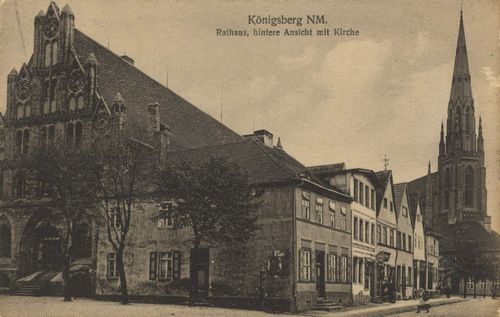Knigsberg N. M., Ostbrandenburg: Rathaus mit Kirche