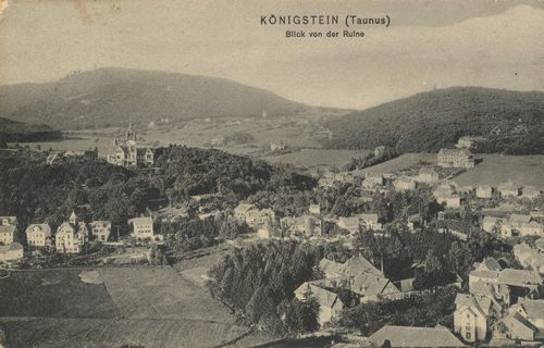 Knigstein i. Taunus, Hessen: Blick von der Ruine