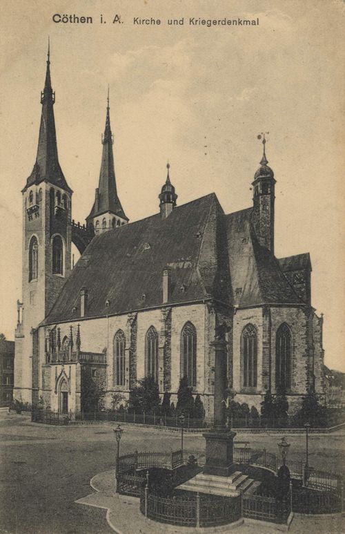 Kthen (Anh.), Sachsen-Anhalt: Kirche und Kriegerdenkmal