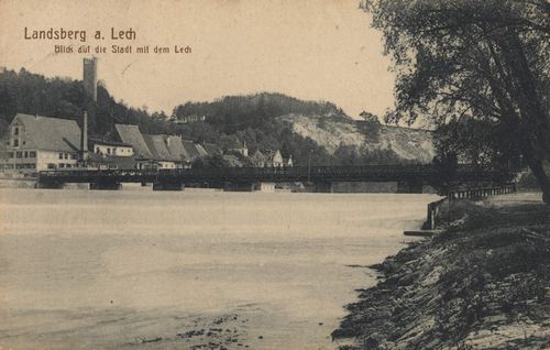Landsberg a. Lech, Bayern: Stadtansicht mit Lech