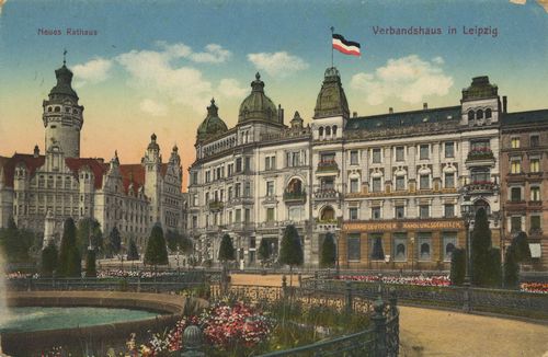 Leipzig, Sachsen: Neues Rathaus und Verbandshaus