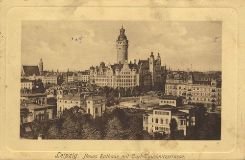 Leipzig, Sachsen: Rathaus mit Carl-Tauchnitz-Strae