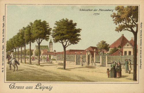 Leipzig, Sachsen: Schloss Pleissenburg, Tor, um 1770