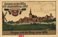 Lenzen a. Elbe, Mecklenburg-Vorpommern: Burg und Stadt mit Wappen