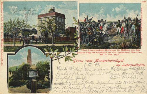 Liebertwolkwitz, Sachsen: Gebude- und Denkmalansicht