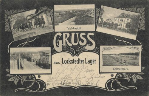 Lockstedt, Schleswig-Holstein: Lager, Kasino, Gesamtansicht, Geschtzpark