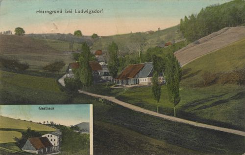 Ludwigsdorf, Schlesien: Herrngrund bei Ludwigsdorf; Gasthaus