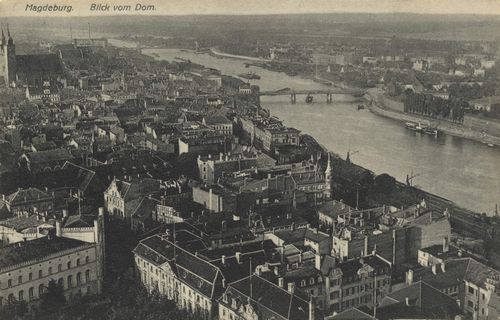 Magdeburg, Sachsen-Anhalt: Stadtansicht vom Dom