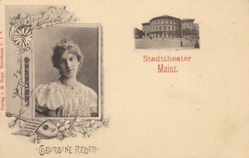 Mainz, Rheinland-Pfalz: Portrait Georgine Reber; Stadttheater