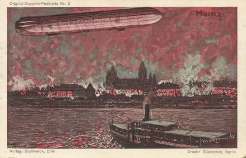 Mainz, Rheinland-Pfalz: Zeppelin; Dampfer