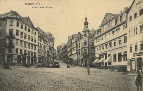 Marburg, Hessen: Marktplatz von Sden