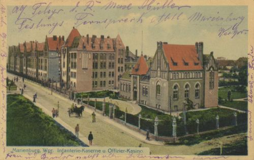 Marienburg, Westpreuen: Infanteriekaserne und Offizierskasino