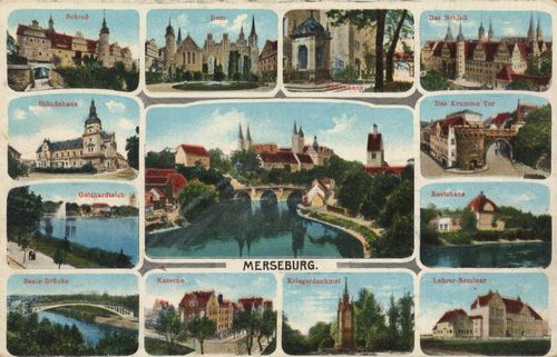 Merseburg, Sachsen-Anhalt: Schloss; Dom; Rabenhaus, Stndehaus, Krummes Tor