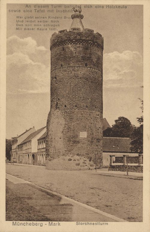 Mncheberg, Brandenburg: Storchnestturm