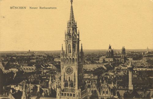 Mnchen, Bayern: Neues Rathaus, Turm