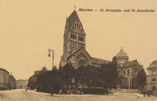 Mnchen, Bayern: St. Annenplatz und St. Annenkirche