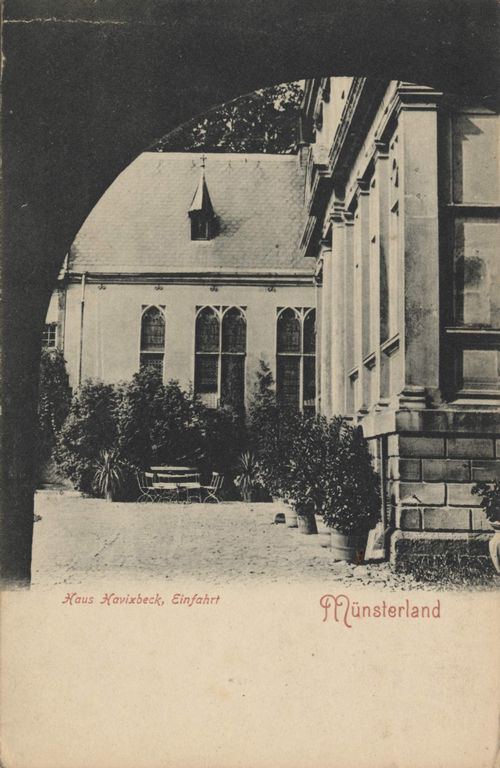 Mnster (Westf.), Nordrhein-Westfalen: Haus Havixbeck, Einfahrt